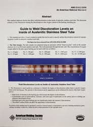 Aws Bookstore Aws D18 2 2009 Guide To Weld Discoloration