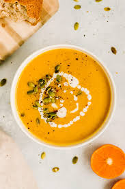 ernut squash soup with orange and