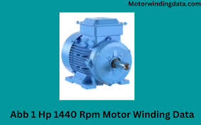 abb 1 hp 1440 rpm motor winding data
