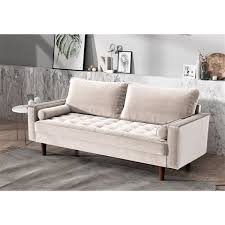 Us Pride Furniture Hazen Tufted Sofa Beige