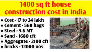 1400 Sq Ft House Construction Cost In
