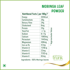 moringa leaf powder 175 g nature s trunk