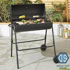 steel half barrel bbq with cover