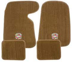 cadillac crest logo raylon floor mats