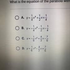 Equation Of The Parabola With Focus