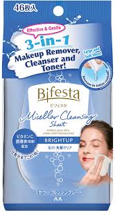 bifesta makeup remover wipes brightup