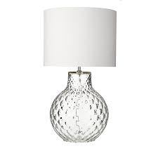 Azores Large Clear Dimpled Table Lamp