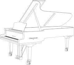 Find the perfect cartoon piano black & white image. Instruments Free Vector Graphics Grand Piano Black And White Transparent Cartoon Jing Fm