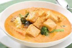 tofu w thai curry sauce