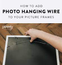 hanging wire to your picture frame