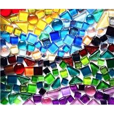 200g Mixed Color Crystal Mosaic Tiles