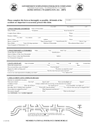 Contact geico customer service by phone 24 hours per day, seven days per week if you do not have access to your documents. Geico Claims Fill Out And Sign Printable Pdf Template Signnow