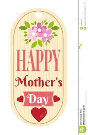Happy mothers day tag stock vector ...