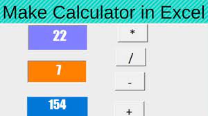 make calculator in excel you