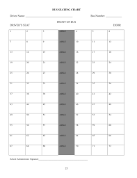 bus seating chart template big table