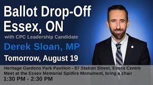1:37 newly elected conservative mp derek sloan faces criticism after posting controversial tweet. Please Bring Your Ballot And We Will Derek Sloan Conservative Facebook