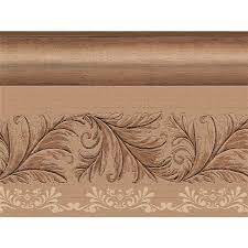 Dundee Deco Damask Brown Scrolls L