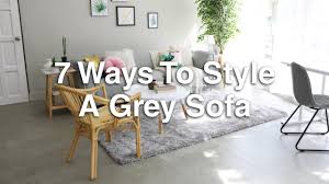7 ways to style a grey sofa mf home