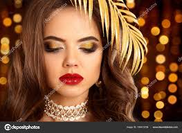 beauty golden eye makeup fashion