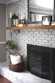 how to whitewash your brick fireplace