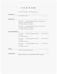 016 Blank Simple Resume Template Ideas Format Doc
