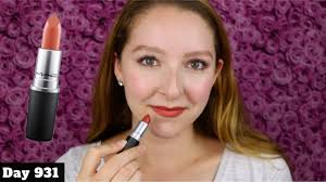 mac satin lipstick swatch review