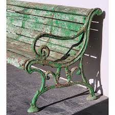 Beautiful Antique Bench With Cast Iron