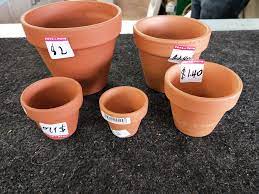 German Terracotta Standard Cone Pots