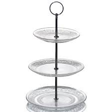 3 Tier Glass Cake Stand Afternoon Tea