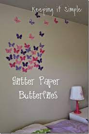little girl s decor idea glitter paper