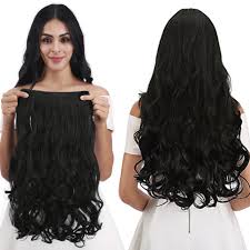 There are synthetic ones too, but not too many since you can't apply heat to them, and. Amazon Com Reecho 20 1 Pack 3 4 Full Head Curly Wave Clips In On Synthetic Hair Extensions Hairpieces For Women 5 Clips 4 6 Oz Per Piece Natural Black Beauty
