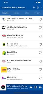 australian radio stations on the app