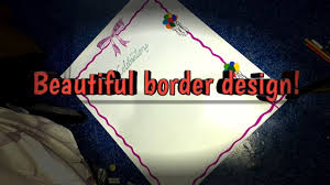 Border Design Idea For Chart Paper School College