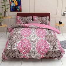 Printed Cotton Double Bedding Set For Home