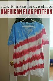 Fold the arms of your sweatshirt in on top of the middle. How To Make An American Flag Tie Dye Shirt Patriotic Craft