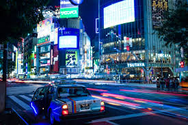 Looking for the best wallpapers? Wallpaper Id 246444 A Parked Car In The Shibuya District Of Tokyo With Light Trails In The Background Shibuya Crossing 4k Wallpaper