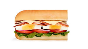 168 calories in subway ham egg and