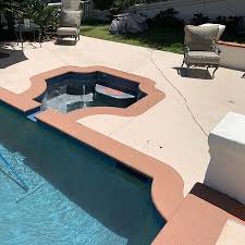 Pool Deck Resurfacing Pool Slide And