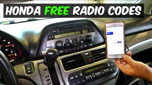 honda radio code for free you