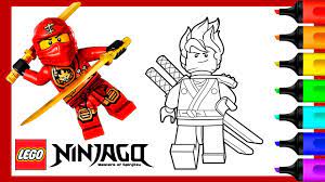 Coloring Kai Lego Ninjago | Lego Ninjago Coloring Book - YouTube