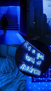 Blue Aesthetic, madness, neon, HD ...