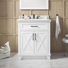 30 inch bathroom vanity white, to a bathroom vanities can make to your eyes to a lot of quality modern bathroom light bars free shipping and more with right hand drawers. Allen Roth Oliver 30 In White Single Sink Bathroom Vanity With White Engineered Stone Top