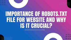 importance of robots txt file for