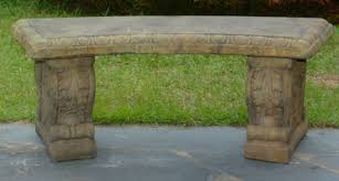 Curved Top Bench With Flower Legs