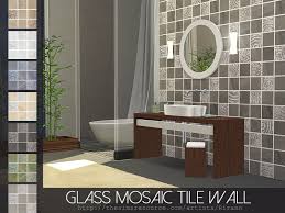 Glass Mosaic Tile Wall The Sims 4 Catalog