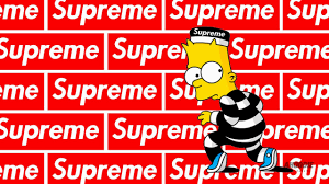 Browse millions of popular rich wallpapers and ringtones on zedge and personalize your phone . Bart Simpson In Supreme Background Hd Supreme Wallpapers Hd Wallpapers Id 63970