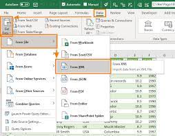 how to import xml files into excel