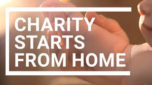 charity starts from home graphics