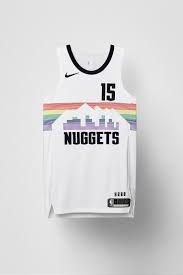 A list with all the nuggets jerseys currently available to buy online with prices, description and links to the stores. Nike Reveals 2018 2019 Nba City Edition Uniforms Basketball Uniforms Design Basketball Jersey Outfit Nba Uniforms