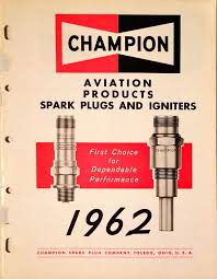 Champion Aviation Products Spark Plugs And Igniters Form